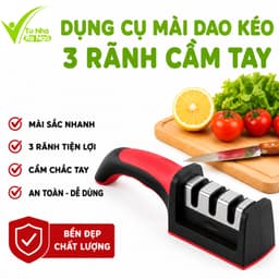 Dụng Cụ Mài Dao 3 Rãnh Thiết Kế 3 Cấp Độ Mài GD62 - Dụng Cụ Hỗ Trợ Nhà Bếp Mài Dao Cầm Tay 1