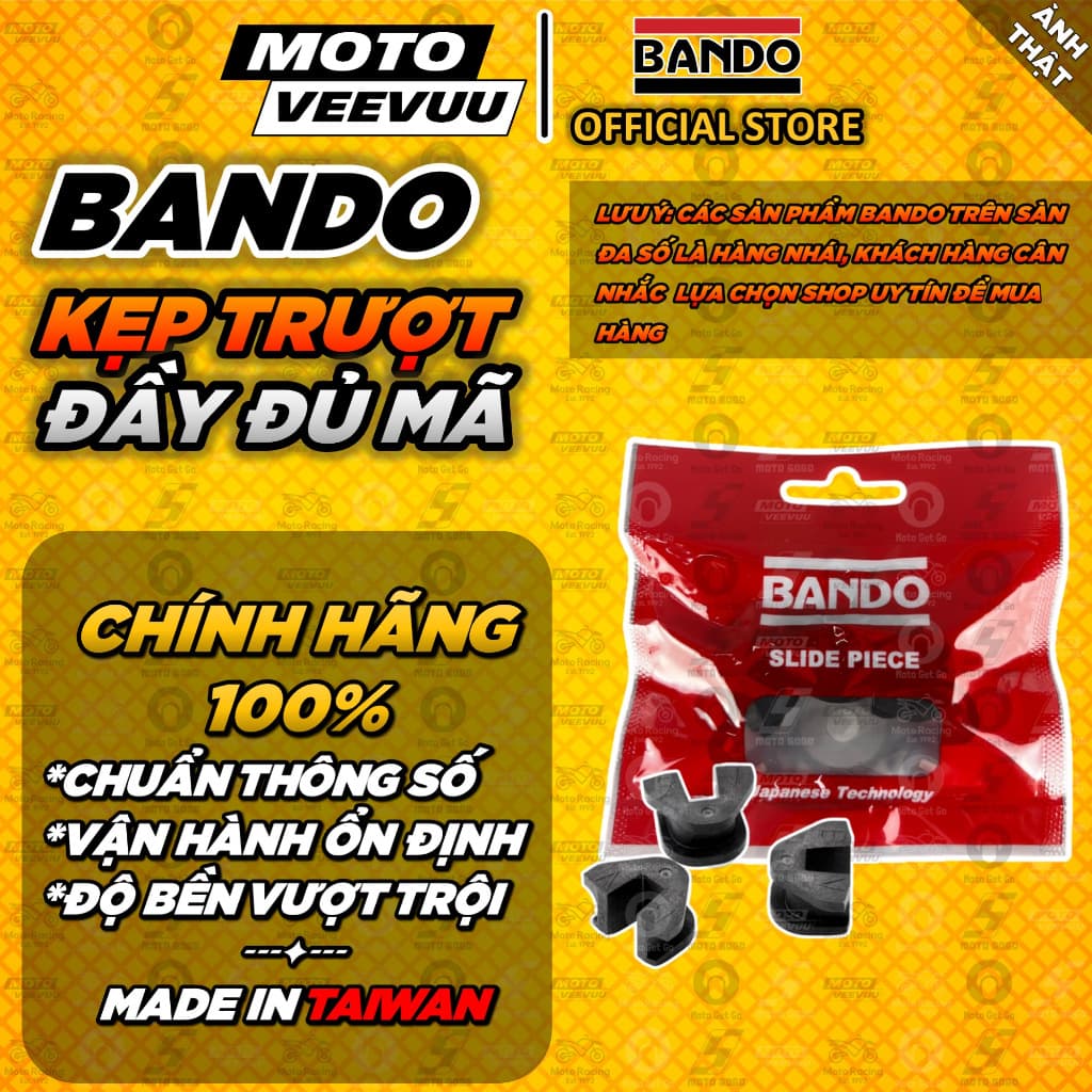 [MTVV] Kẹp trượt BANDO CHÍNH HÃNG các dòng xe Honda AB Vario Vision Lead Sh Mode PCX 123 150 160 2Val 4Val