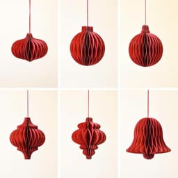 Set 20/50 Đèn Lồng Giấy Tổ ong 10cm Treo Cây Trang Trí Tết 2026, Lễ -Phụ Kiện Decor Trang Trí Năm Mới, Đám Cưới 5