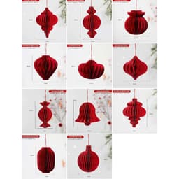 Set 20/50 Đèn Lồng Giấy Tổ ong 10cm Treo Cây Trang Trí Tết 2026, Lễ -Phụ Kiện Decor Trang Trí Năm Mới, Đám Cưới 4