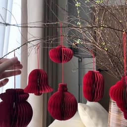 Set 20/50 Đèn Lồng Giấy Tổ ong 10cm Treo Cây Trang Trí Tết 2026, Lễ -Phụ Kiện Decor Trang Trí Năm Mới, Đám Cưới 2