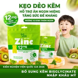 Kẹo dẻo bổ sung Kẽm Hữu Cơ, ZinC Gummies - Happy Vitamin - Gói 39 viên - Hương vị Kiwi 1