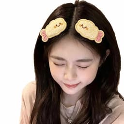 Miếng Dán Cố Định Tóc Mái Họa Tiết Đồ Ăn Dễ Thương, Miếng Dán Tóc Rửa Mặt Makeup Khóa Dán Velcro Mềm Mại_LavyeCo. 6