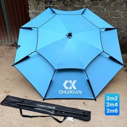 Ô Dù Câu Cá Che Mưa Nắng, Dã Ngoại CHUXIAN Mã B2 Đủ Màu, Nhiều Size, 2 Tầng Tiện Lợi, PH_FIS 6