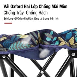 ghế gấp gọn du lịch , Ghế Xếp Câu Cá gấp gọn không có tựa lưng mini bỏ túi dễ dàng mang đi , dã ngoại 2