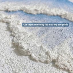 Cát Trắng Tinh Khiết Trầm Tích Thạch Anh Trộn Màu Acrylic Vẽ Tranh Đắp Nổi 3D Chuẩn Tông Hạt Mịn 6