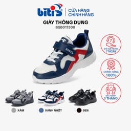 Giày Thể Thao Bé Trai Biti's Basic BSB011500 – Siêu Nhẹ, Thoáng Khí, Đồng Hành Cùng Bé Đến Trường 1