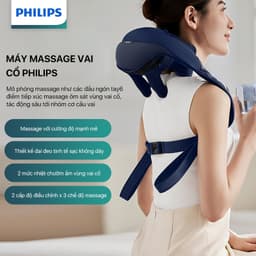 MÁY MASSAGE CỔ VAI GÁY PHILIPS PPM3522 VÀ PPM5202 ,BẢO HÀNH 12TH 2