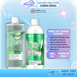Nước Tẩy Trang Chiết Xuất Lô Hội Cấp Ẩm & Làm Dịu Da Eveline Aloe+Collagen/Facemed+Aloe 500ml 1