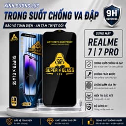 Kính cường lực Realme 7, 7 pro cao cấp thế hệ mới full màn miếng dán bảo vệ màn hình điện thoại 1