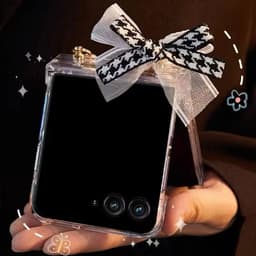 [CÓ SẴN] 2 Dây - Ốp ZFLIP 8 - Z FLIP 7 - Z FLIP6 - FLIP5 5G kèm dây nơ tiểu thư sang trọng và thanh bảo vệ bản lề 9