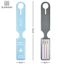 Thẻ Hành Lý Vali Hình Máy Bay ZAMANI BAG PK12, Nhãn Tên Treo nhựa PVC Chống Thất Lạc Bền Đẹp 4