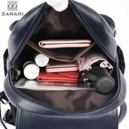 Balo Nữ Hot Da PU Mềm Thích Hợp Đi Học, Đi Chơi Có Móc, Ngăn Kéo, Nội Địa Trung Móc Khóa Tròn ZAMANI BAG Nhập Khẩu B0019 8