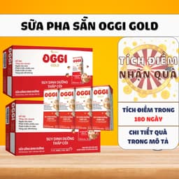 Sữa Pha Sẵn Oggi Gold VitaDairyThùng 48 Hộp Cho Trẻ Suy Dinh Dưỡng Hỗ Trợ Tăng Cân & Phát Triển 1