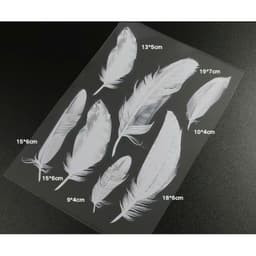 DECAL CHE VẾT XƯỚC HÌNH CÁNH CHIM, BỘ LÔNG VŨ - DECAL Ô TÔ-XE TẢI-XE KHÁCH 2