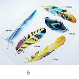 DECAL CHE VẾT XƯỚC HÌNH CÁNH CHIM, BỘ LÔNG VŨ - DECAL Ô TÔ-XE TẢI-XE KHÁCH 5