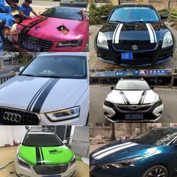 Miếng Dán Trang Trí Nắp Ca-pô Xe Hơi Sọc WRC Thời Trang 7