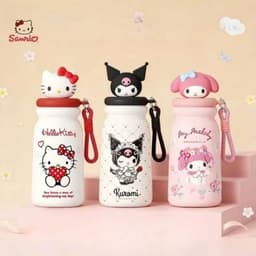 HAMBAS Bình Giữ Nhiệt 480ml Inox 316 Có Lõi Lọc Trà, Nắp Hình Thú Dễ Thương, Có Quai Xách Tiện Lợi 6