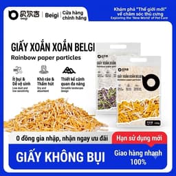 BELGI Giấy xoắn xoăn nhiều màu sắc lót chuồng cho hamster thấm hút gấp 3 lần, không bụi thoáng khí 1