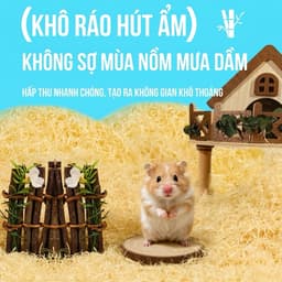 BELGI MÙN NHUNG lót chuồng cho hamster thoáng khí mát mẻ mùn nhung từ gỗ cây trúc TQ 4