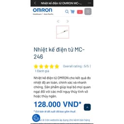 Nhiệt kế điện tử Omron MC- 246 5