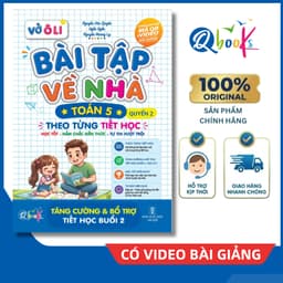 Sách - Vở Ô Li Bài Tập Về Nhà Toán Lớp 5 - Quyển 2 (Theo Từng Tiết Học) - Có Mã QR Video Bài Giảng của Qbooks 1