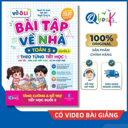 Sách - Vở Ô Li Bài Tập Về Nhà Toán Lớp 5 - Quyển 3 (Theo Từng Tiết Học) - Có Mã QR Video Bài Giảng của Qbooks 1