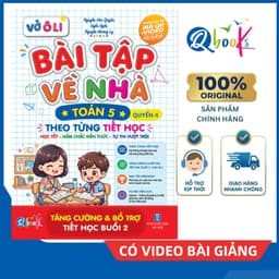 Sách - Vở Ô Li Bài Tập Về Nhà Toán Lớp 5 - Quyển 4 (Theo Từng Tiết Học) - Có Mã QR Video Bài Giảng của Qbooks 1