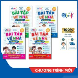 Sách - Combo Vở Ô Li Bài Tập Về Nhà Toán Lớp 5 - Có Mã QR Video Bài Giảng Từng Tiết Học (Qbooks) 1