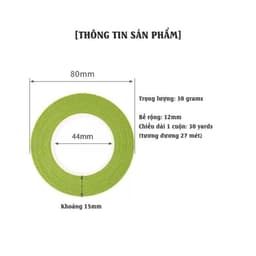 Băng Dính Quấn Cành Cây | Băng Dính Sáp Hoa Rộng 1.2cm Dài 27m | Quấn Cành Hoa Giả, Handmade, DIY 5