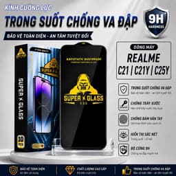 Kính cường lực Realme C21Y, C25Y, C21 cao cấp full màn miếng dán bảo vệ màn hình điện thoại 1