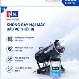 Dung dịch tạo tuyết pha được 5 lít nước tạo tuyết dùng cho máy phun tuyết sân khấu,sự kiện,tiệc cưới 7