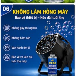 Dầu bong bóng NIKA dung dịch tạo bong bóng dùng cho máy phun bong bóng sân khấu, tiệc cưới, sự kiện 6