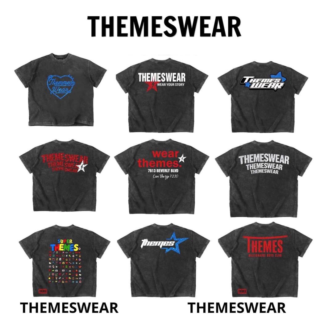 Tổng Hợp Áo Thun THEMESWEAR WASH Chất Dày Dặn Fulltag