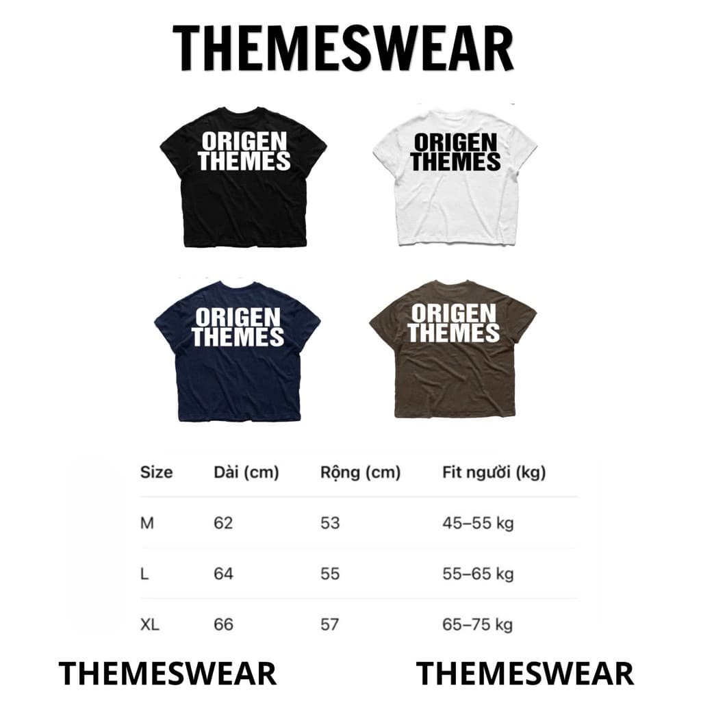 ÁO THUN THEMESWEAR ORIGEN SLUB TEE – CHẤT XƯỢC THOÁNG MÁT