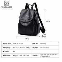 Balo Nữ Da PU Mềm Thích Hợp Đi Học Đi Chơi Hàng Nội Địa Trung ZAMANI BAG Nhập Khẩu B0001 3
