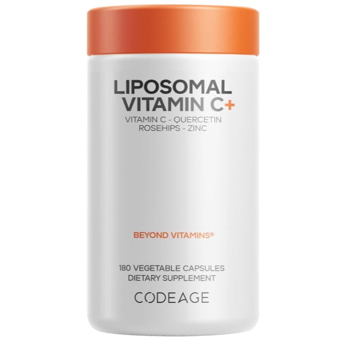 Codeage Liposomal Vitamin C 1500mg Kèm Kẽm Zinc 180 Viên Nhập Mỹ
