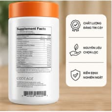 Codeage Liposomal Vitamin C 1500mg Kèm Kẽm Zinc 180 Viên Nhập Mỹ 6