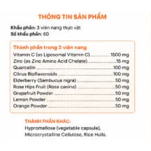 Codeage Liposomal Vitamin C 1500mg Kèm Kẽm Zinc 180 Viên Nhập Mỹ 8