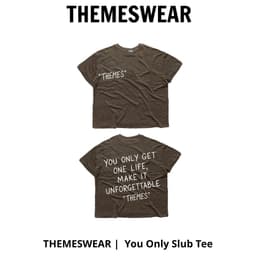 ÁO THUN THEMESWEAR YOU ONLY SLUB TEE – CHẤT XƯỢC THOÁNG MÁT 5