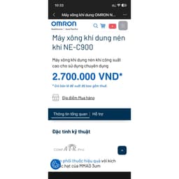 Máy xông khí dung nén khí Omron NE-C900 2