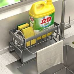 Giá Để Đồ Rửa Chén Bát Nhựa Sơn Tích Điện Chống Rỉ - Kệ Đựng Đồ Bồn Rửa Bát Tiện Lợi Kèm Khay Hứng Nước 3