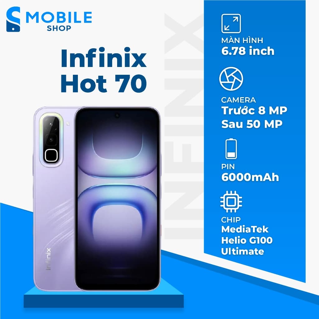 Điện thoại Infinix HOT 70 4GB 128GB Chính Hãng