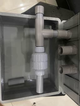 Bộ lọc Baki giấu bơm cho hồ cá cảnh vừa và nhỏ - 34x25x13cm - Phi 27 - Có chống tràn 9