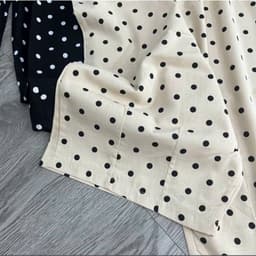 Quần Chấm Bi Nữ Dáng Rộng Lưng Thun Thoải Mái - Quần Dài Nữ Co Giãn Phù Hợp Mặc Nhà, Đi Chơi 5