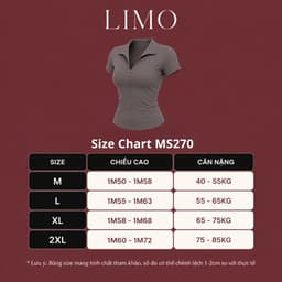 [Có Bigsize 45-85kg] Áo Thun Có Khóa Kéo Nữ Tay Ngắn Ôm Body Áo Polo Dây Kéo Form Ôm Dáng LiMo MS270 8