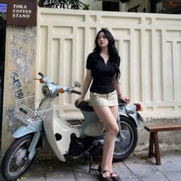 [Có Bigsize 45-85kg] Áo Thun Có Khóa Kéo Nữ Tay Ngắn Ôm Body Áo Polo Dây Kéo Form Ôm Dáng LiMo MS270 6
