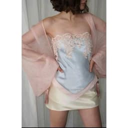 Set Áo Lụa Queeen Thêu Ren Phối Chân Váy A Kèm Áo Choàng Tơ Hottrend Miền Tây 7