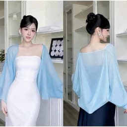 Set Áo Lụa Queeen Thêu Ren Phối Chân Váy A Kèm Áo Choàng Tơ Hottrend Miền Tây 4