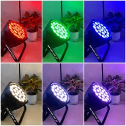Đèn PAR LED NIKA 20x15W Full Color RGBW 4IN1 có vàng nắng DMX chỉnh tay cho sân khấu khiển remot 8